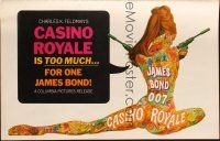 7k041 CASINO ROYALE pressbook '67 all-star James Bond spy spoof, sexy art by Robert McGinnis!