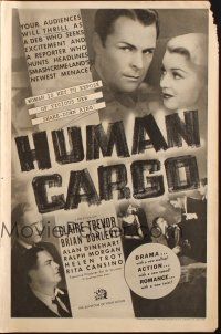 7k061 HUMAN CARGO pressbook '36 Claire Trevor, Brian Donlevy, Rita Hayworth billed as Rita Cansino