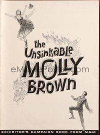 7k114 UNSINKABLE MOLLY BROWN pressbook '64 Debbie Reynolds, get out of the way or hit in the heart