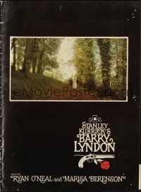 7k189 BARRY LYNDON promo brochure '75 Stanley Kubrick, Ryan O'Neal, designed by Bill Gold!