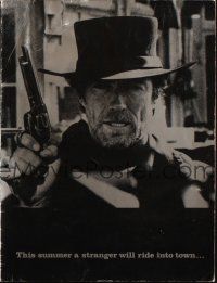 7k204 PALE RIDER promo brochure '85 great different images of cowboy Clint Eastwood!