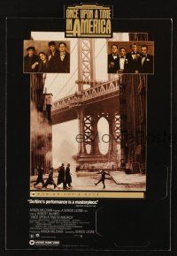 7k244 ONCE UPON A TIME IN AMERICA video standee '84 Robert De Niro, directed by Sergio Leone!