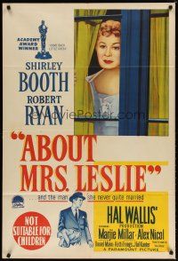 7m338 ABOUT MRS. LESLIE Aust 1sh '54 Shirley Booth, Robert Ryan, the man she never quite married!