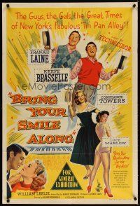 7m346 BRING YOUR SMILE ALONG Aust 1sh '55 Constance Towers & Lucy Marlow, first Blake Edwards!