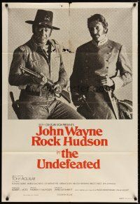7m413 UNDEFEATED Aust 1sh '69 John Wayne & Rock Hudson rode where no one else dared!