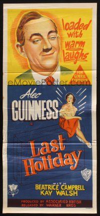 7m675 LAST HOLIDAY Aust daybill R59 Sir Alec Guinness only has a few months left to live!