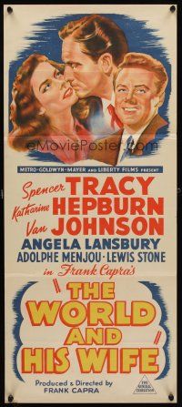 7m879 STATE OF THE UNION Aust daybill '48 Frank Capra, art of Spencer Tracy, Kate Hepburn!
