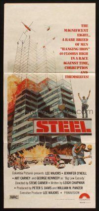 7m880 STEEL Aust daybill '79 Steve Carver directed, Lee Majors, Jennifer O'Neill!