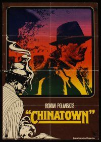7m244 CHINATOWN German '74 Roman Polanski, great image of Jack Nicholson w/gun to his head!