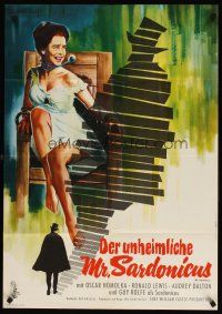 7m296 MR. SARDONICUS German '62 William Castle, the only picture with the punishment poll!