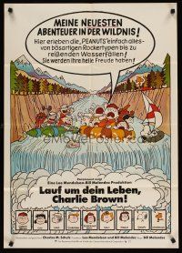 7m303 RACE FOR YOUR LIFE CHARLIE BROWN German '77 Charles M. Schulz, art of Snoopy & Peanuts gang!