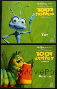 7m120 BUG'S LIFE 8 French LCs '98 cute Walt Disney/Pixar CG insect cartoon!