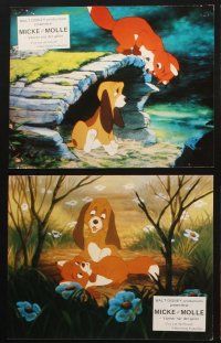 7m110 FOX & THE HOUND 18 French LCs '81 2 friends who didn't know they were supposed to be enemies!