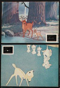7m165 BAMBI 10 German LCs R70s Walt Disney cartoon deer classic, great art with Thumper & Flower!