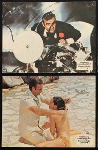 7m166 DIAMONDS ARE FOREVER 10 set 1 German LCs '71 Connery as Bond, action scenes & sexy women!
