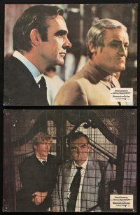 7m167 DIAMONDS ARE FOREVER 10 set 2 German LCs '71 Sean Connery as Bond, Charles Gray as Blofeld!