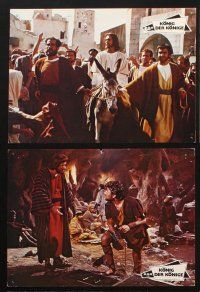 7m153 KING OF KINGS 14 German LCs '61 Nicholas Ray Biblical epic, Jeffrey Hunter as Jesus!