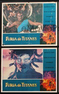 7m128 CLASH OF THE TITANS 8 Mexican LCs '81 Harryhausen, Harry Hamlin, Burgess Meredith!