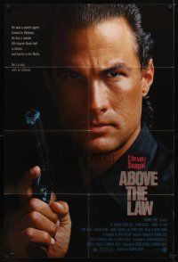 7r140 ABOVE THE LAW 1sh '88 best image of tough guy Steven Seagal!
