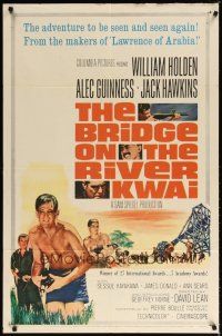 7r274 BRIDGE ON THE RIVER KWAI 1sh R63 William Holden, Alec Guinness, David Lean classic!