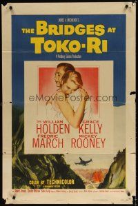 7r277 BRIDGES AT TOKO-RI 1sh '54 Grace Kelly, William Holden, Korean War, by James Michener!