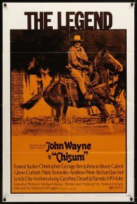 7r323 CHISUM 1sh '70 Andrew V. McLaglen, Forrest Tucker, The Legend big John Wayne!