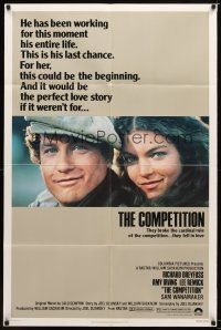 7r331 COMPETITION 1sh '80 Richard Dreyfuss & Amy Irving broke the rule, they fell in love!