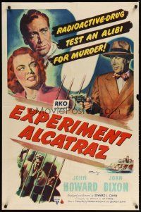 7r043 EXPERIMENT ALCATRAZ 1sh '51 can this radioactive drug drive them to murder?