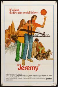 7r464 JEREMY style B 1sh '73 Robby Benson, basketball romance, the first time you fall in love!