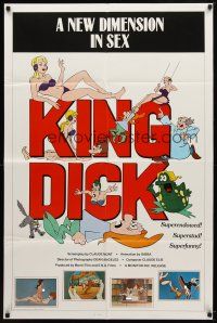 7r481 KING DICK 1sh '83 animated sex, superendowed, superstud & superfunny!