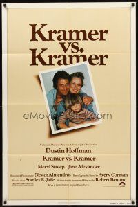 7r486 KRAMER VS. KRAMER 1sh '79 Dustin Hoffman, Meryl Streep, child custody & divorce!