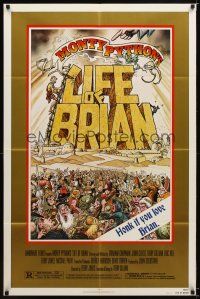 7r509 LIFE OF BRIAN style B 1sh '79 Monty Python, he's not the Messiah, he's just a naughty boy!