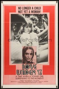 7r524 LOVE UNDER 17 1sh '72 Linda Robertson, not a child, not yet a woman!