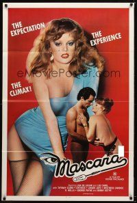 7r549 MASCARA 1sh '82 Lisa De Leeuw, sexploitation, The Expectation, The Experience, The Climax!