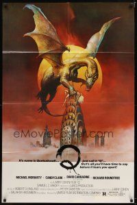 7r716 Q 1sh '82 great Boris Vallejo fantasy artwork of the winged serpent Quetzalcoatl!