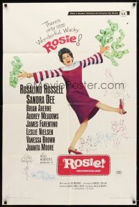7r765 ROSIE 1sh '67 There's only one wonderful, wacky Rosalind Russell!