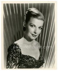 7s096 ANN SHERIDAN 8x10 still '50s great head & shoulders portrait wearing cool dress!