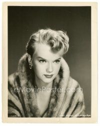 7s098 ANNE FRANCIS 8x10 still '40s great portrait of the sexy blonde wearing a fur coat!