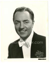7s125 BARONESS & THE BUTLER 8x10 still '38 portrait of dapper William Powell smiling in tuxedo!