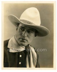 7s151 BOB CUSTER 8x10 still '30s wonderful head & shoulders portrait of the cowboy star!