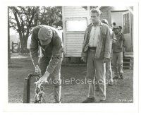 7s219 COOL HAND LUKE 8x10 still '67 Paul Newman standing in line to get water, crime classic!