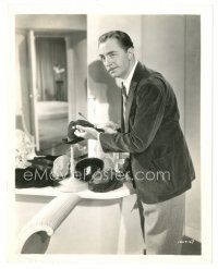 7s269 DOUBLE WEDDING 8x10 still '37 close up of William Powell browsing in hat shop!