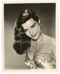 7s283 ELAINE STEWART 8x10 still '50s super sexy close up in low-cut dress with great hair!
