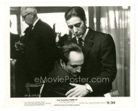 7s349 GODFATHER PART II 8x10 still '74 close up of Al Pacino & John Cazale, Coppola classic