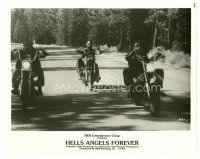 7s378 HELL'S ANGELS FOREVER 8x10 still '83 cool image of biker gang members on motorcycles!