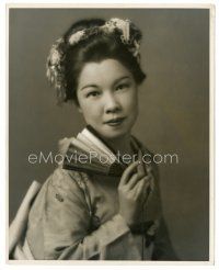 7s392 HIZI KOYKE deluxe stage play 8x10 still '40s famous Japanese opera soprano by Alfred Frabris!