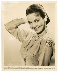 7s475 KATHRYN GRANT 8x10 still '57 sexy smiling close up in uniform from Operation Mad Ball!