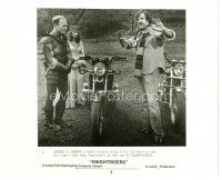 7s482 KNIGHTRIDERS candid 8x10 still '81 George Romero w/ Ed Harris & Amy Ingersoll by motorcycles!