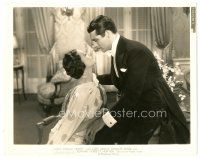 7s483 LADIES SHOULD LISTEN 8x10 key book still '34 c/u of Cary Grant about to kiss Frances Drake!