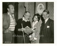 7s536 LOVE IN THE AFTERNOON candid 8x10 still '57 Gary Cooper, Audrey Hepburn, Wilder & Chevalier!